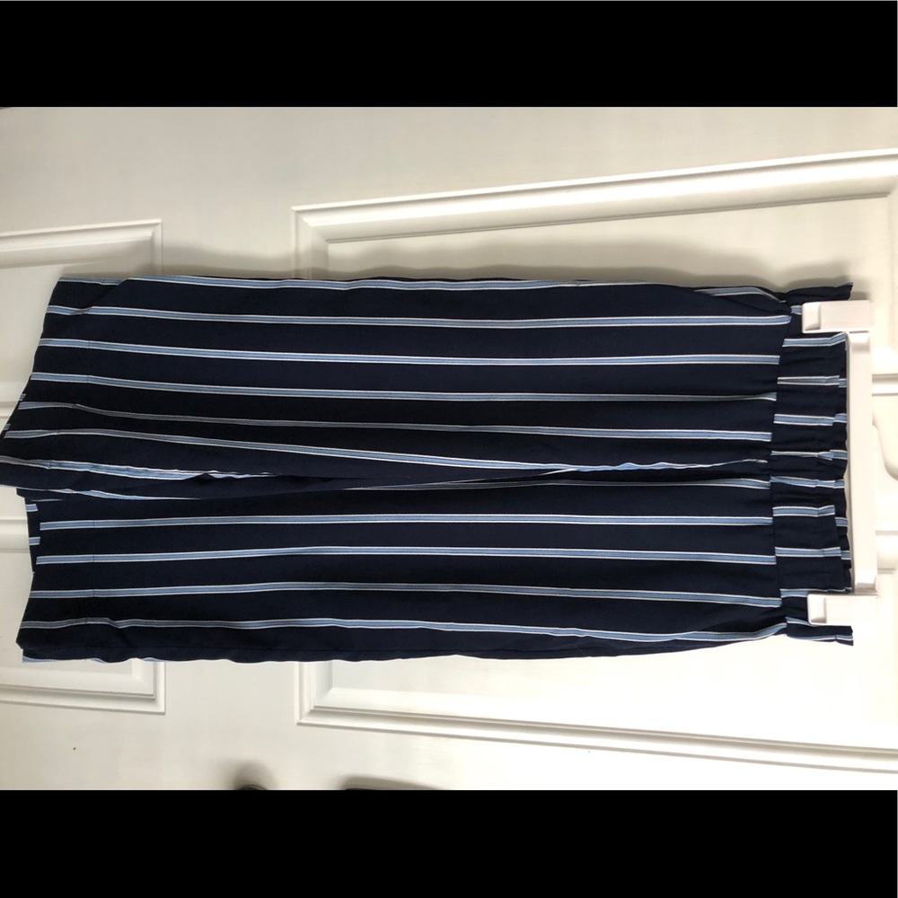 Striped pants in navy 4